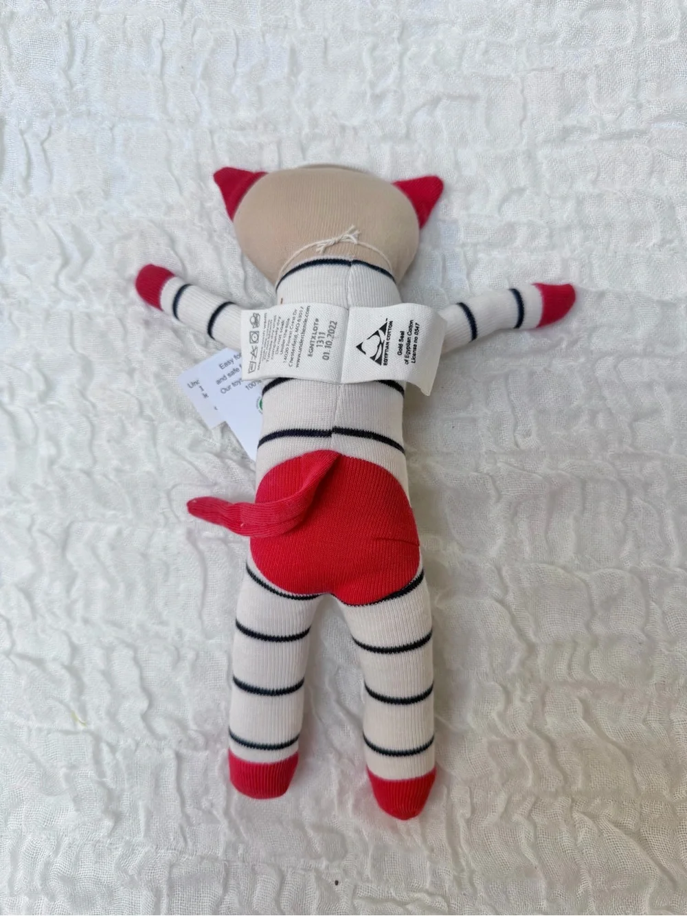 NWT Under the Nile Scrappy’s Organic Cotton Cat Lovey
